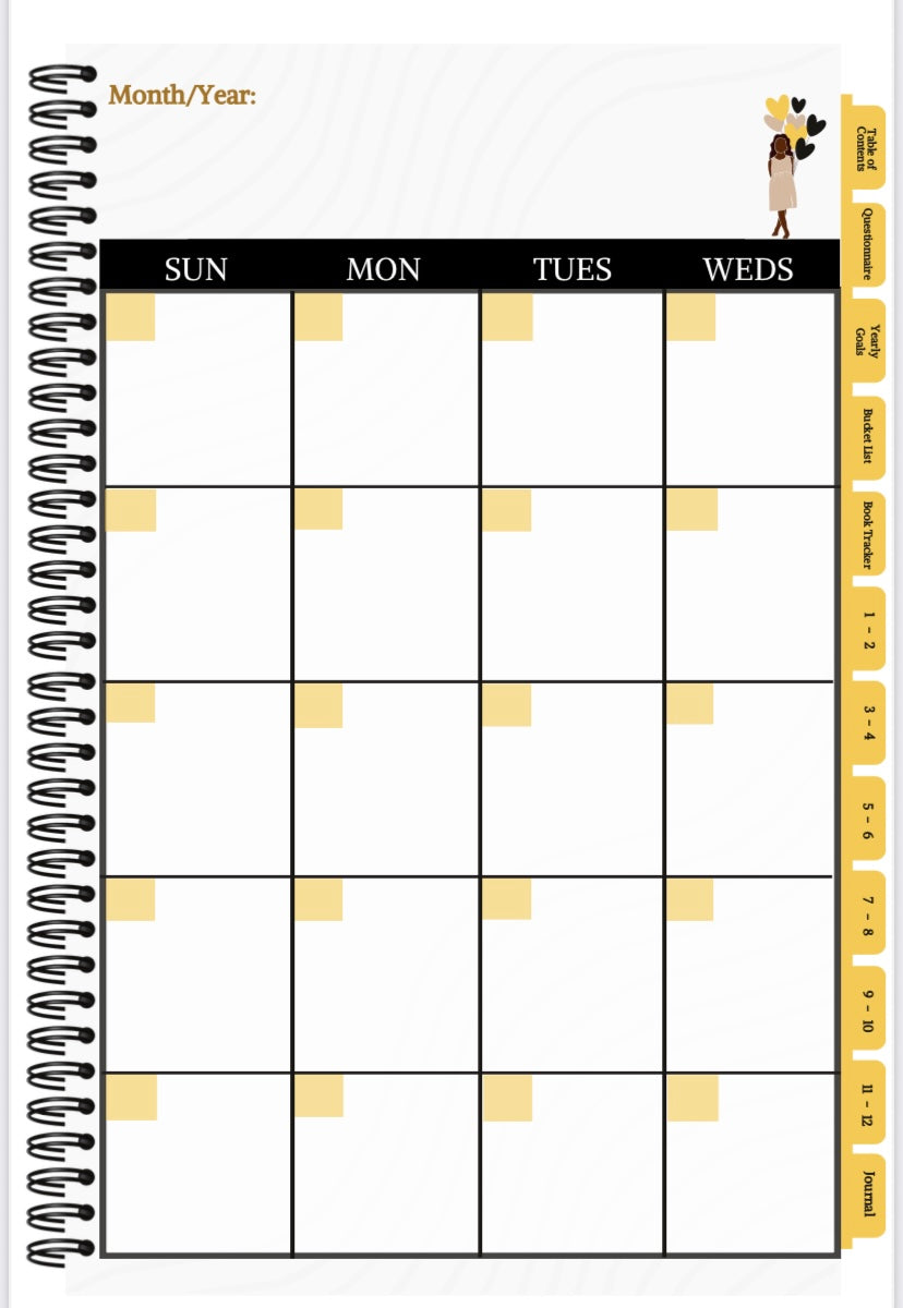 Digital Planner and Journal Combo w/ Hyperlinks; PDF; Goodnotes